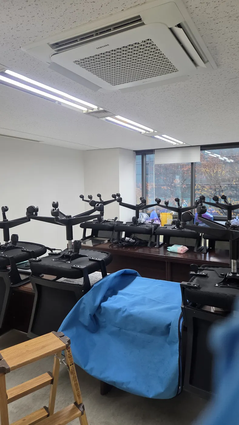 물받이 설치 — 횡성군 에어컨청소 현장