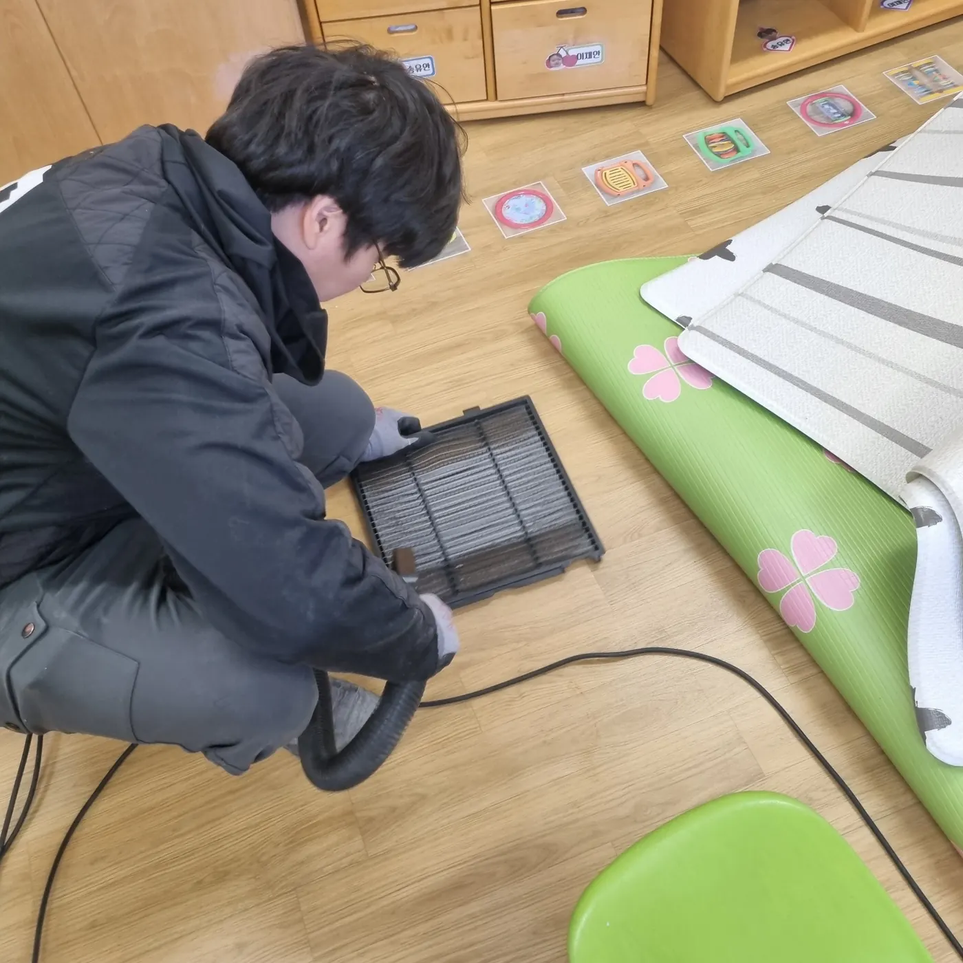작업 진행 — 양양군 어린이집청소 현장