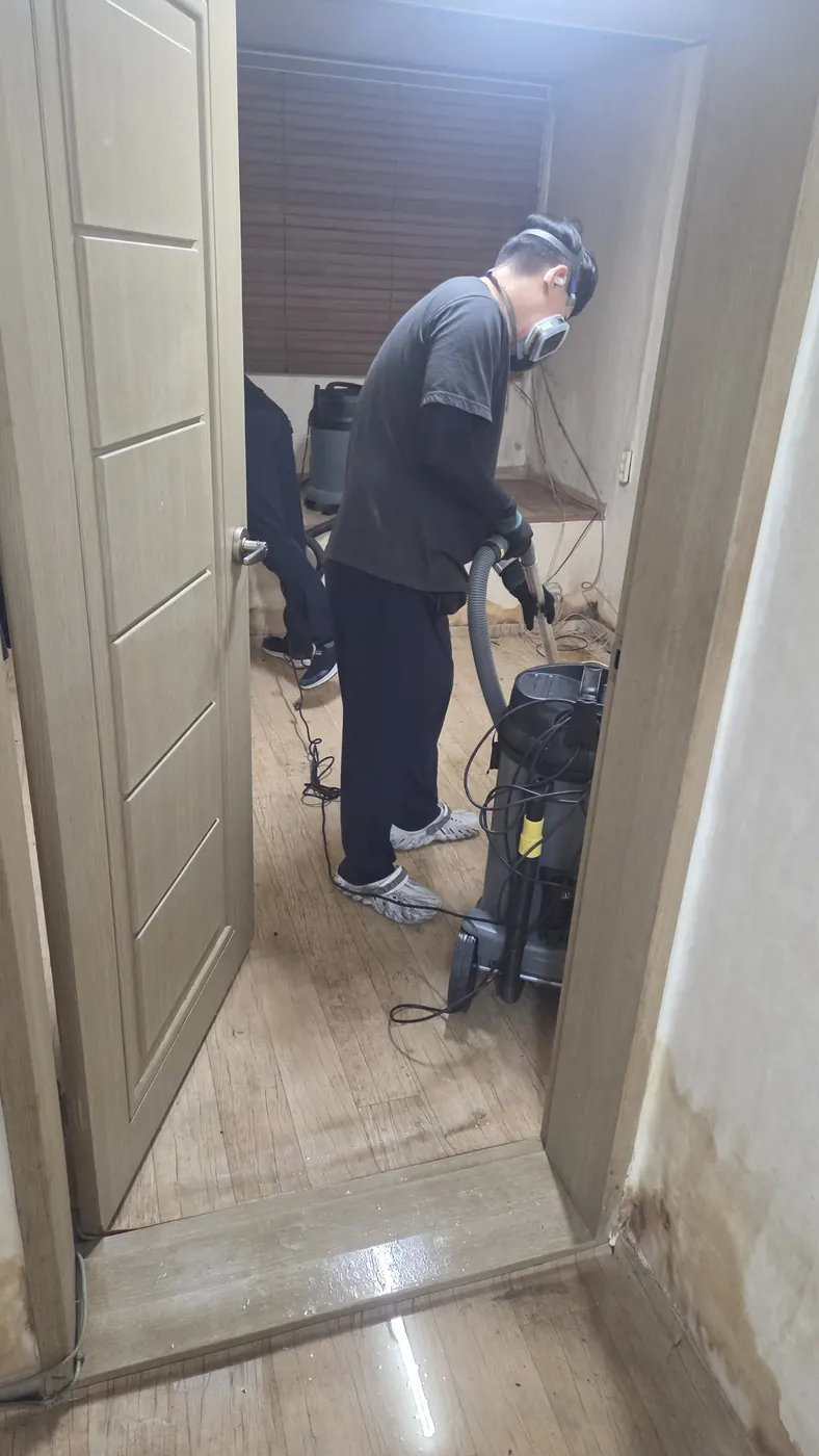 오염 제거 — 양양군 침수청소 현장