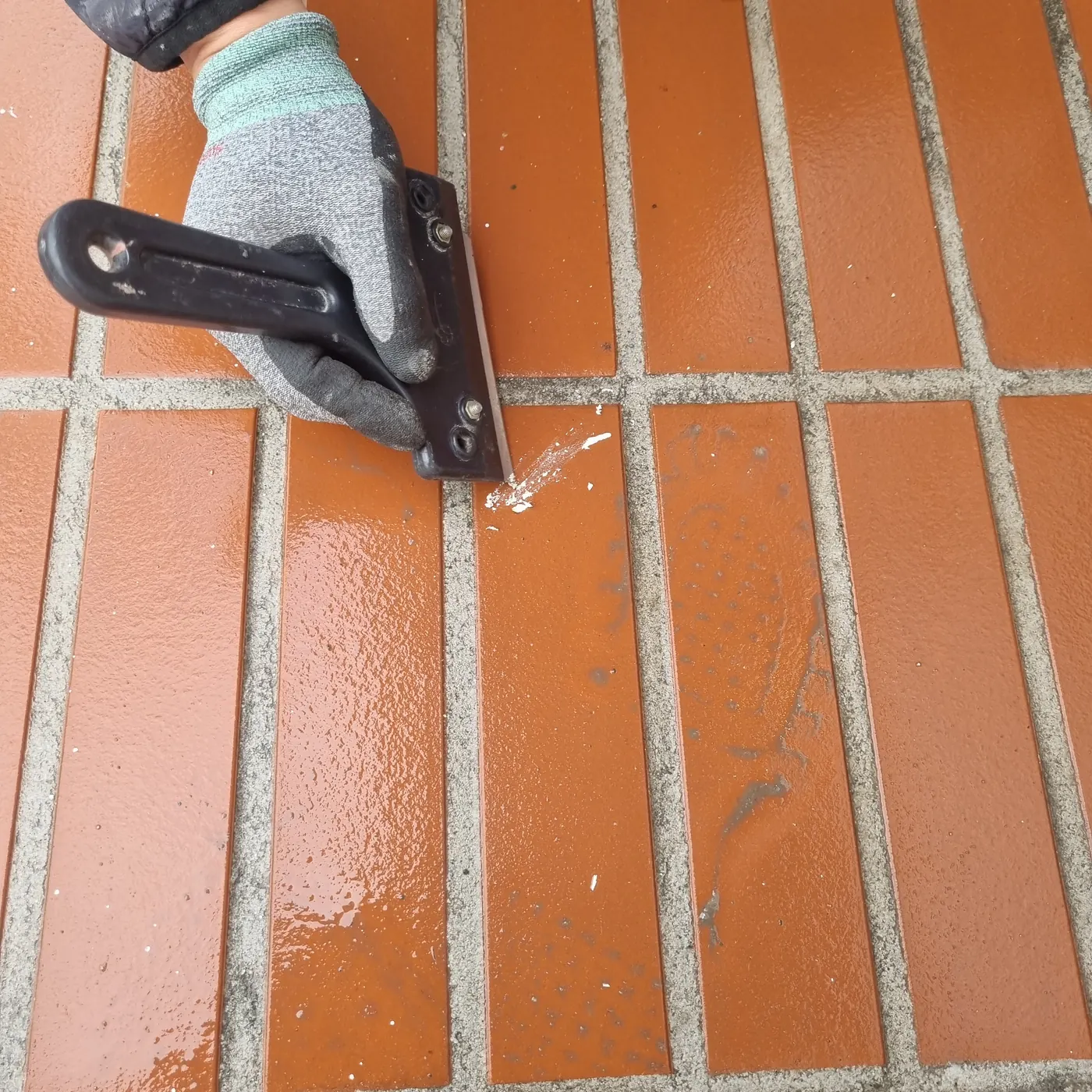 정선군 식당청소 시공 현장 — 주방 바닥 세정
