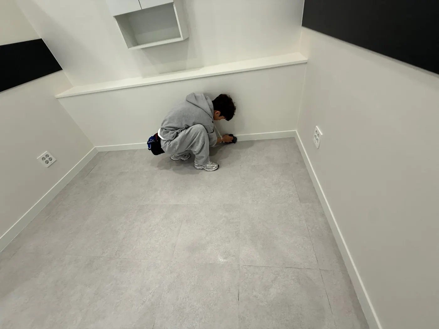 작업 진행 — 영월군 상가청소 현장